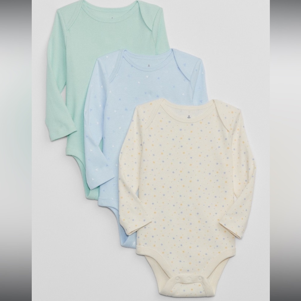Baby GAP 6-12m long sleeve bodysuits